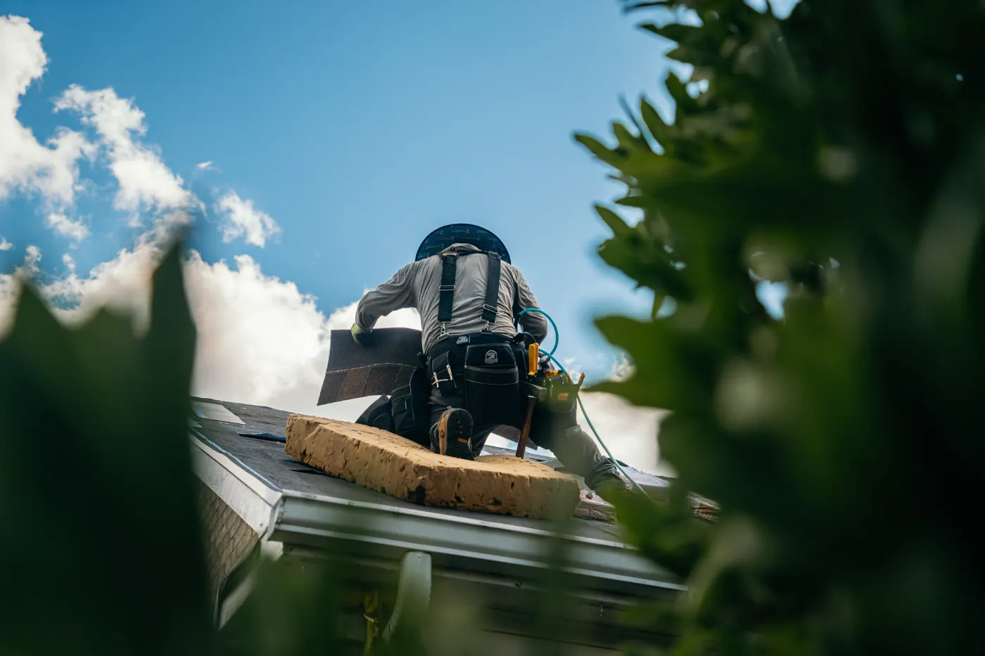 Roof inspection documented on a Markleville home